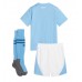 Baby Fußballbekleidung Manchester City Heimtrikot 2023-24 Kurzarm (+ kurze hosen)